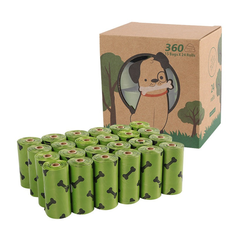 Biodegradable Dog Poop Bags with Bone Print