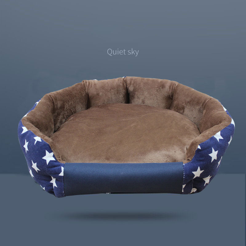 Washable Pet Kennel Bed for Cats & Dogs
