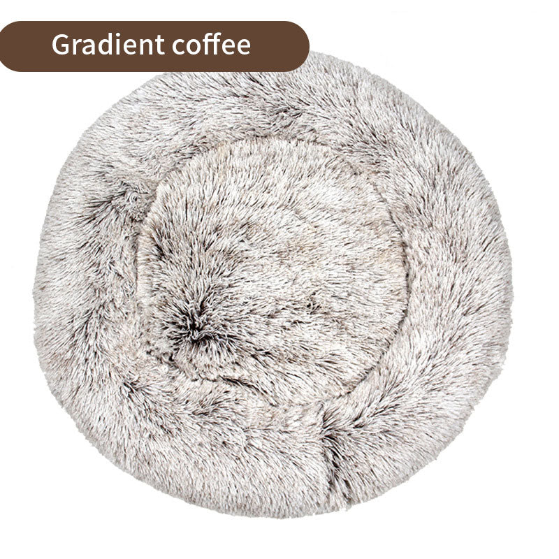 Plush Round Pet Bed