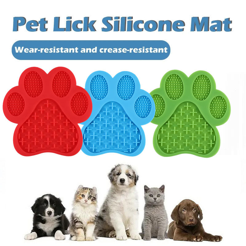 Silicone Lick Mat for Dogs - Slow Feeder & Bath Distraction