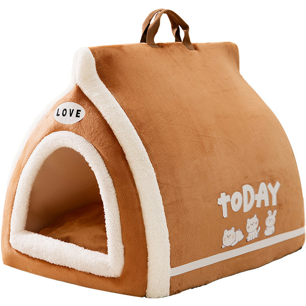 Toast Bread Style Pet Bed for Cats & Dogs