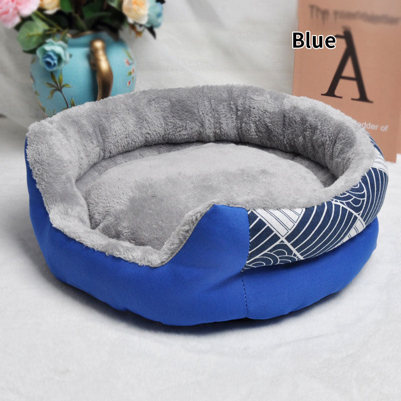 Washable Pet Kennel Bed for Cats & Dogs