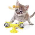 Suction Cup Windmill Cat Teaser Toy with Refill