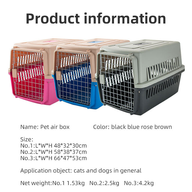 Hard-Shell Pet Travel Carrier - Airline Style Crate