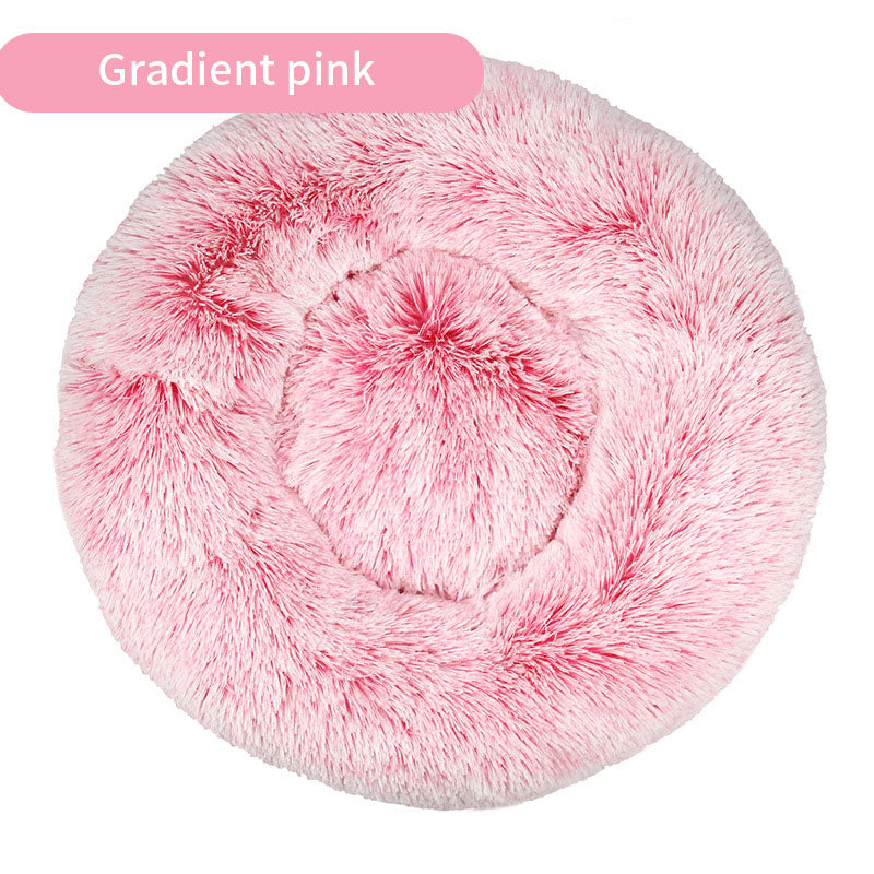 Plush Round Pet Bed