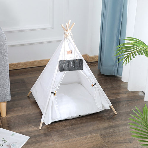 Canvas Pet Tent Bed