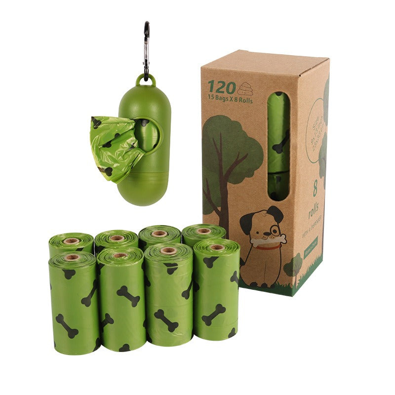 Biodegradable Dog Poop Bags with Bone Print
