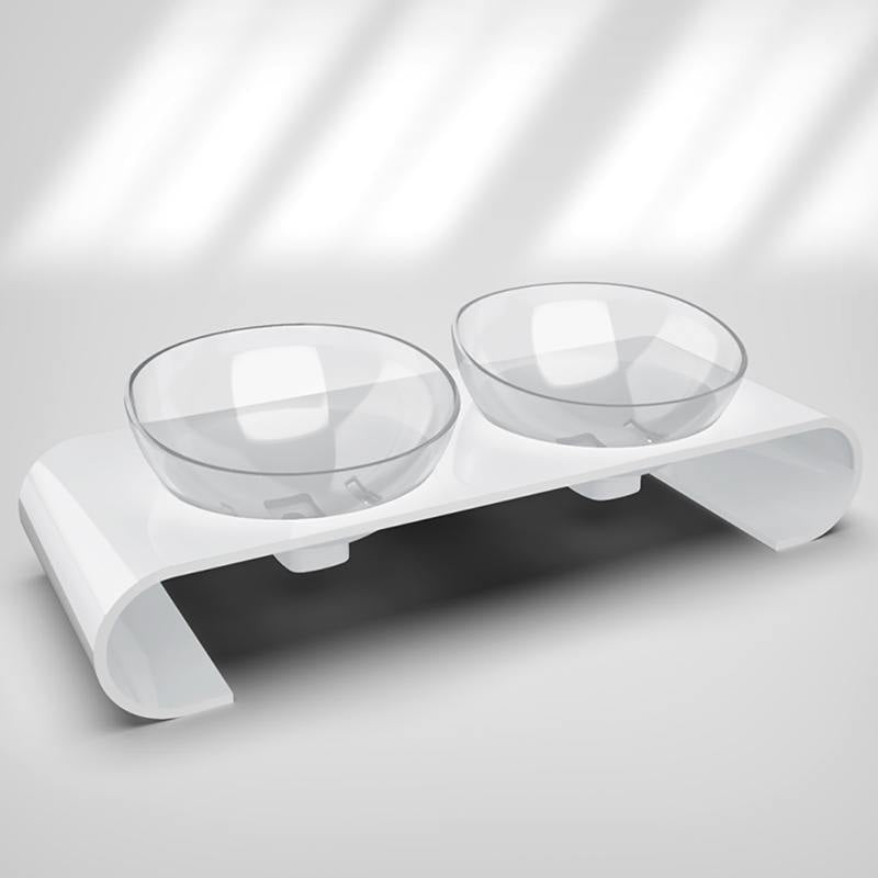 Tilted Cat Food Bowl - Neck-Protecting Design