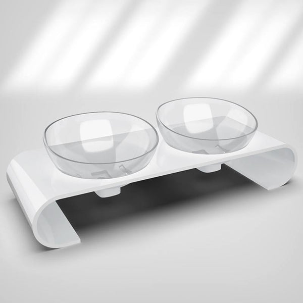 Tilted Cat Food Bowl - Neck-Protecting Design