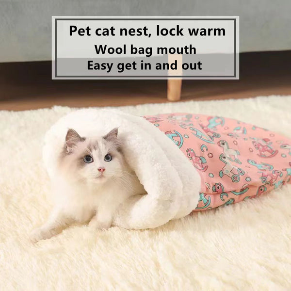 Warm Cat Sleeping Bag Bed