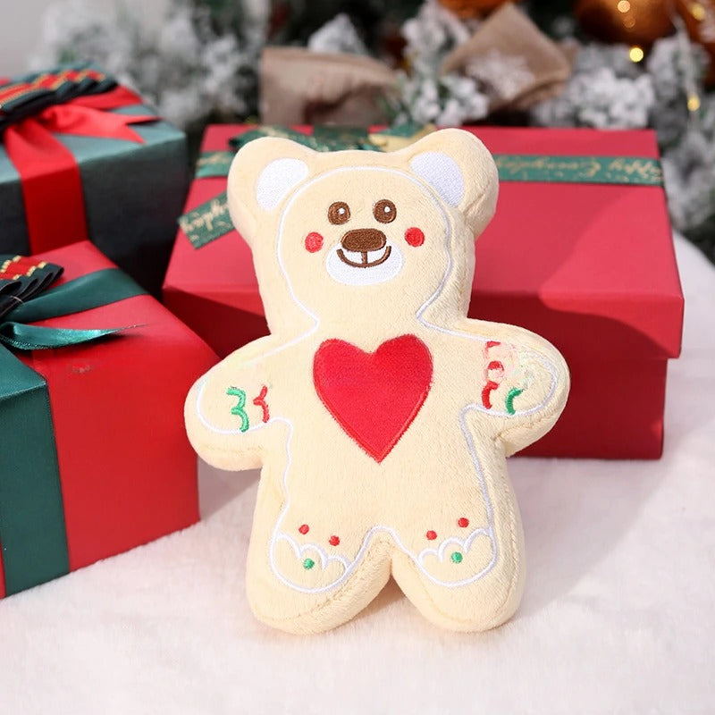Plush Squeaky Holiday Toy for Dogs