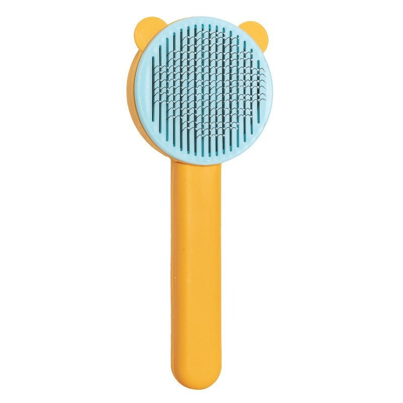 New Cat Ear Color Matching Self Cleaning Comb PP Hair Removing Comb Dog and Cat Universal Comb Float Removing Cat Comb