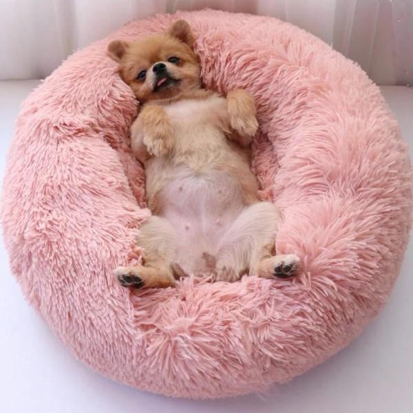 Plush Cave Bed for Dogs