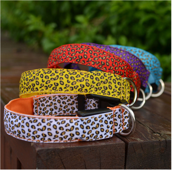 Glow-in-the-Dark Dog Collar - Adjustable LED