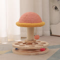 Solid Wood Turntable Cat Toy Sisal Grinding Claw Amusing One Cat Scratching Board Cat Supplies