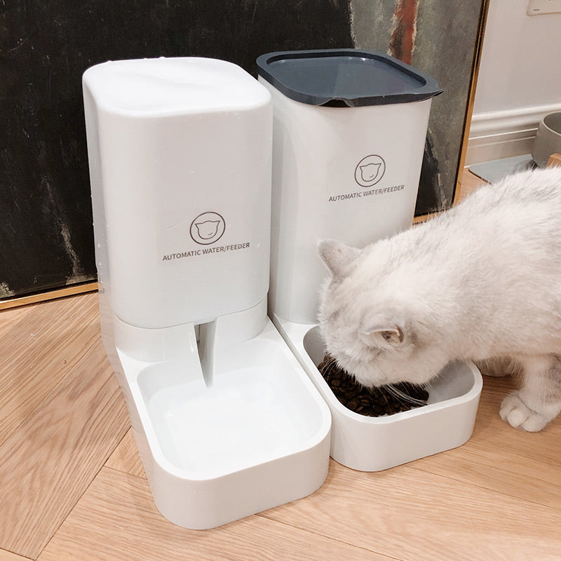 Large-Capacity Automatic Feeder & Water Dispenser Set