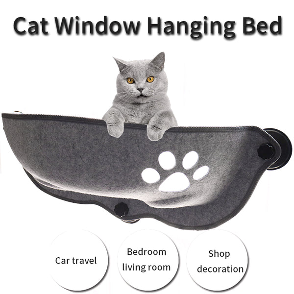 Felt Window-Mounted Cat Perch Nest