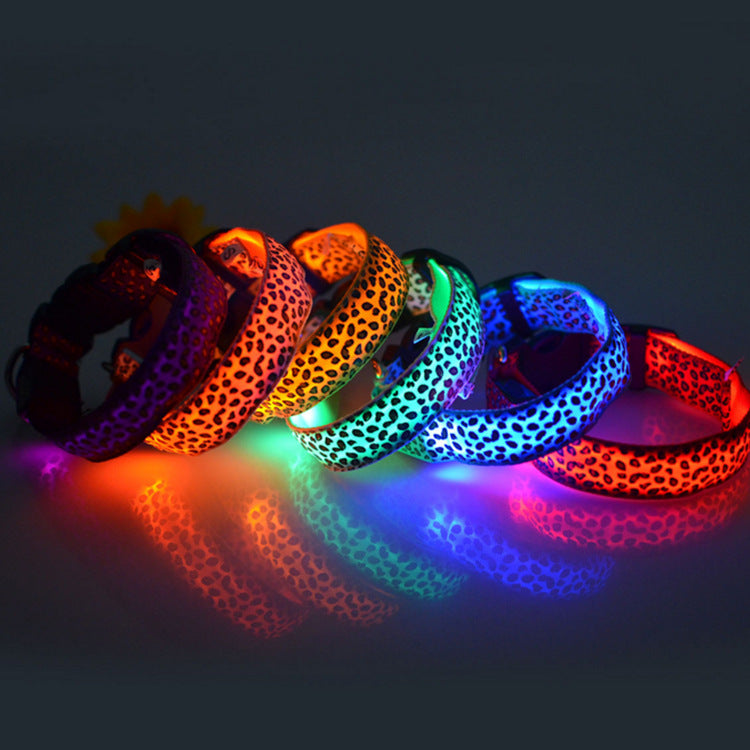 Glow-in-the-Dark Dog Collar - Adjustable LED
