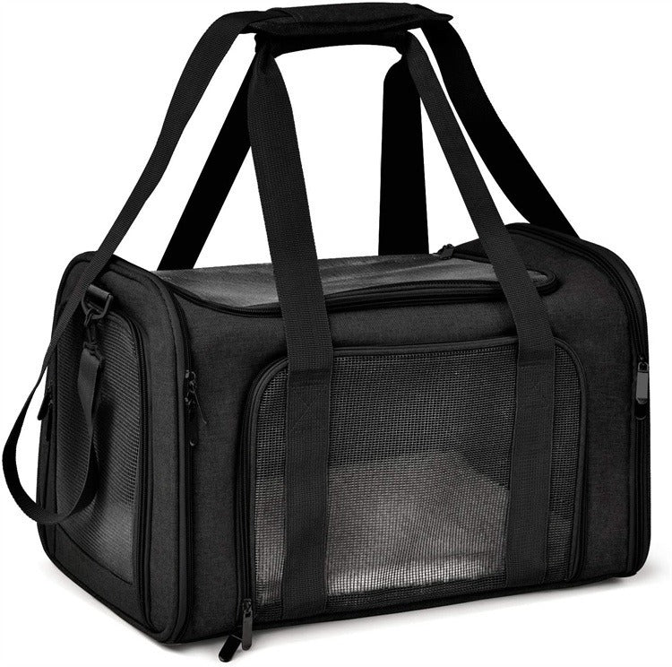 Foldable Cat Carrier Backpack - Breathable Crossbody Bag