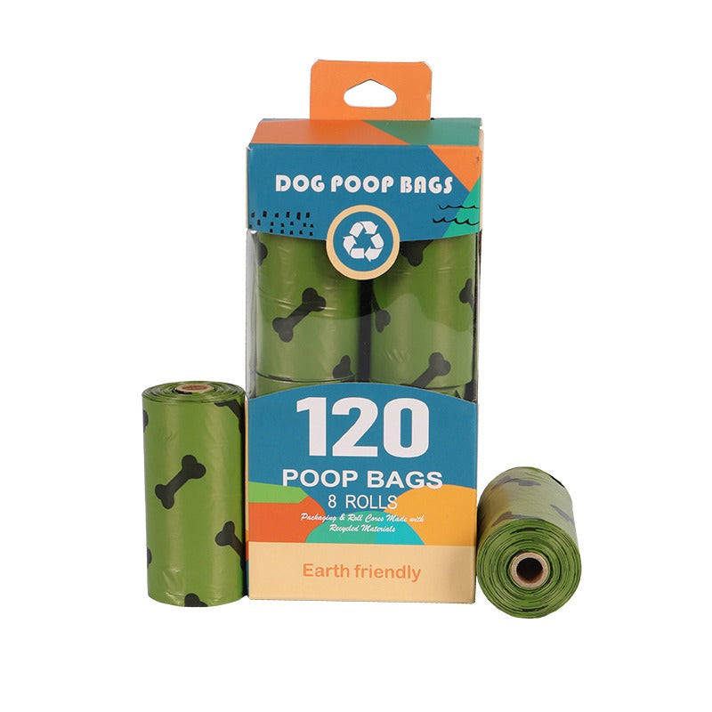 Biodegradable Dog Poop Bags with Bone Print