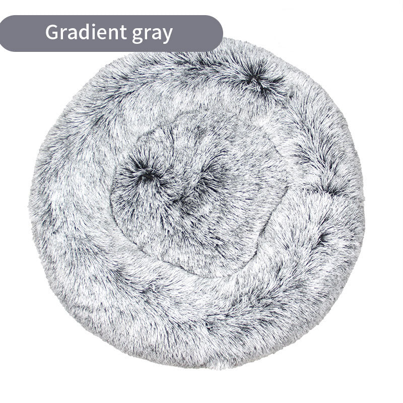 Plush Round Pet Bed