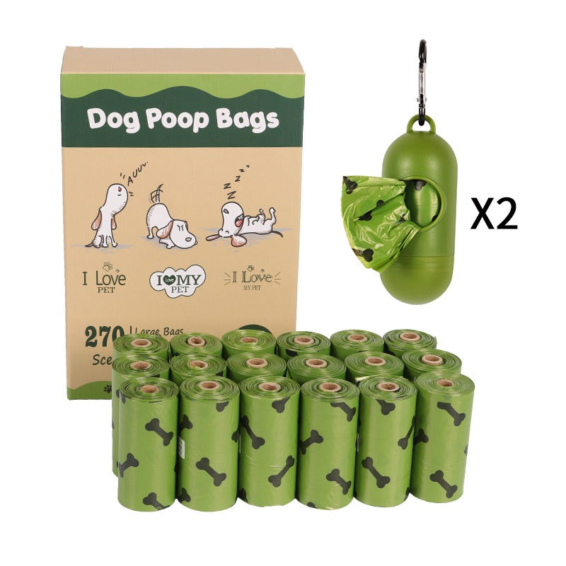 Biodegradable Dog Poop Bags with Bone Print