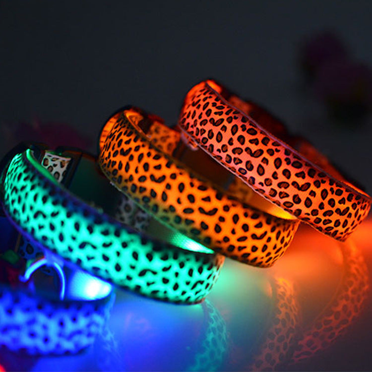 Glow-in-the-Dark Dog Collar - Adjustable LED