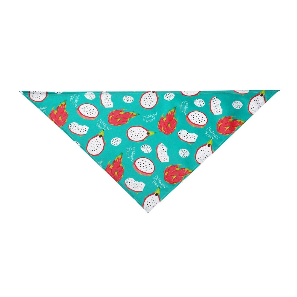 Fruit Print Cotton Dog Bandana