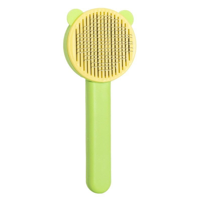 New Cat Ear Color Matching Self Cleaning Comb PP Hair Removing Comb Dog and Cat Universal Comb Float Removing Cat Comb