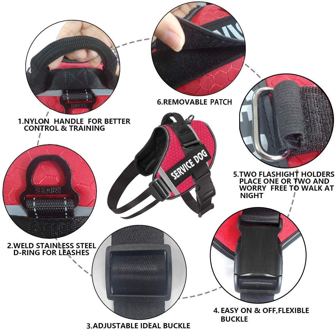 Reflective Pet Chest Harness