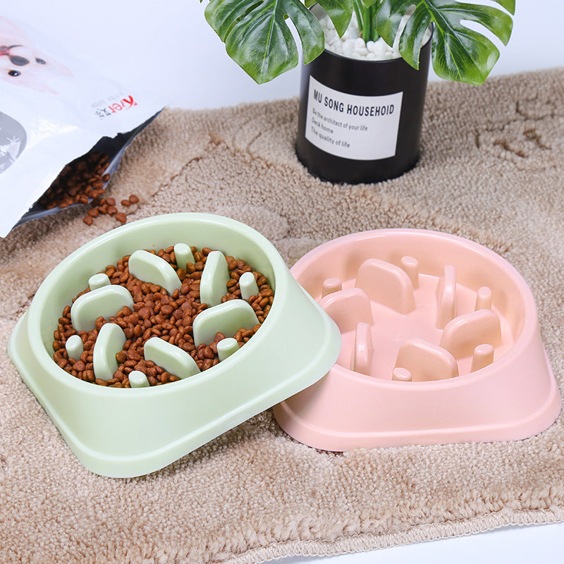 Anti-Overturn Slow Feed Dog Bowl