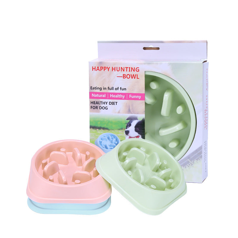 Anti-Overturn Slow Feed Dog Bowl