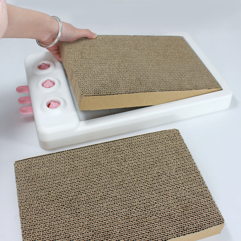 Corrugated Cat Scratching Board with Catnip