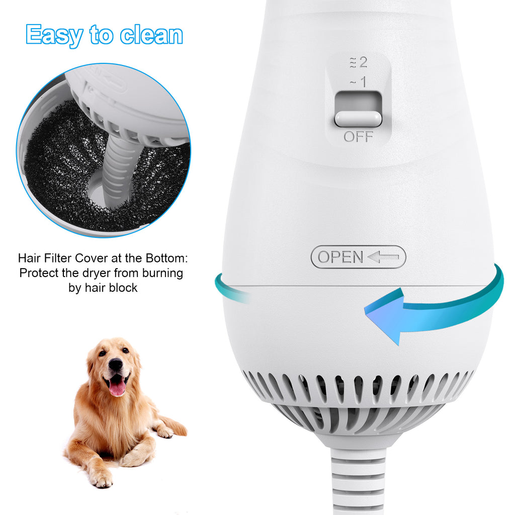 2-in-1 Pet Hair Dryer & Grooming Comb
