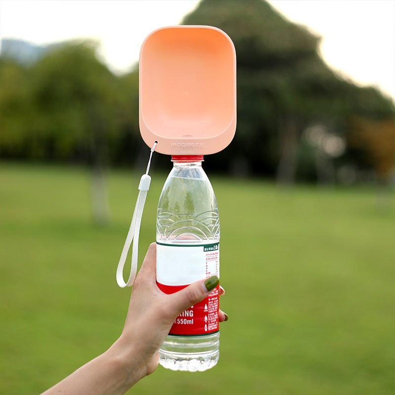 Portable Squeeze Water Bottle Attachment for Pets