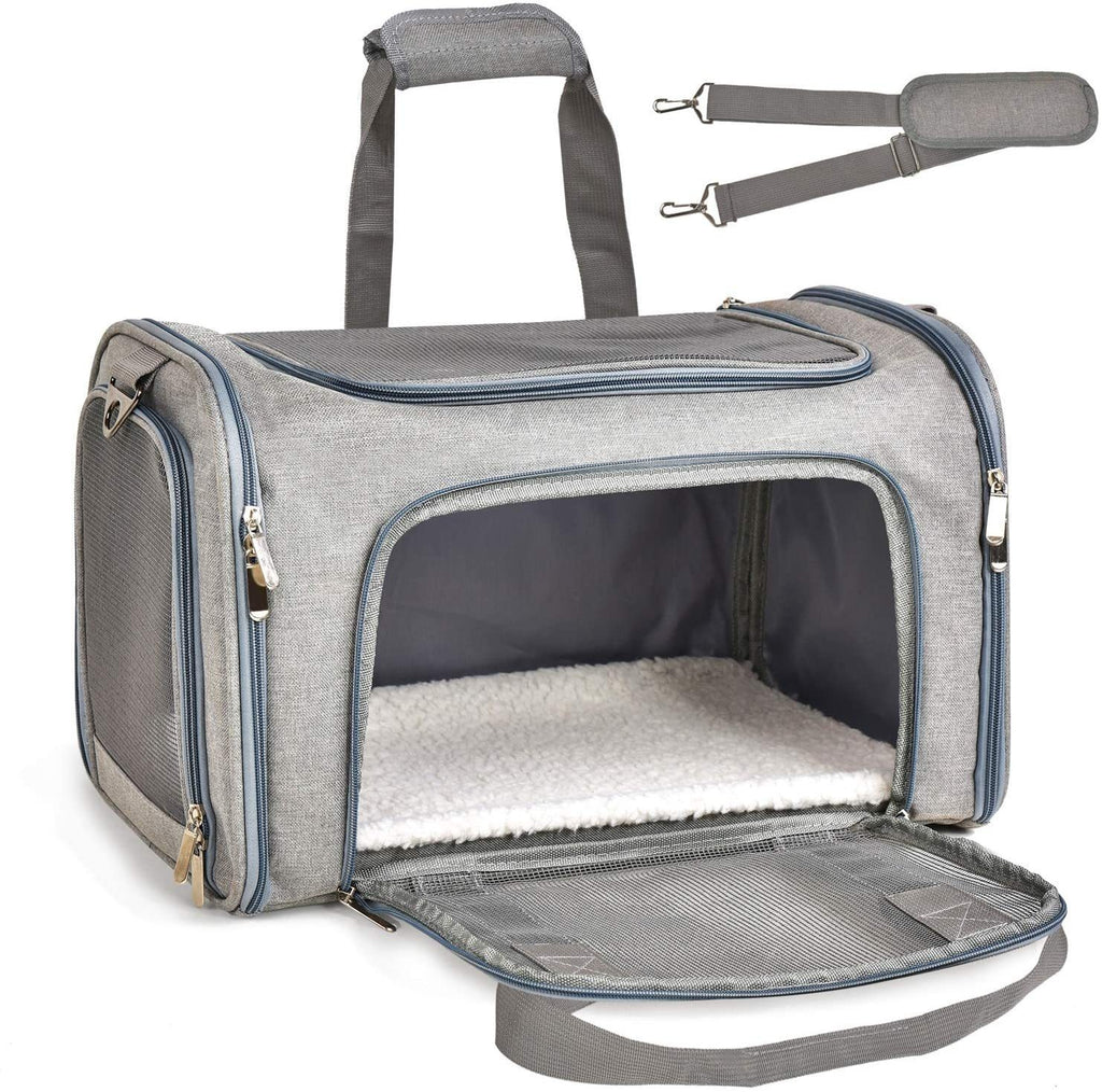 Foldable Cat Carrier Backpack - Breathable Crossbody Bag