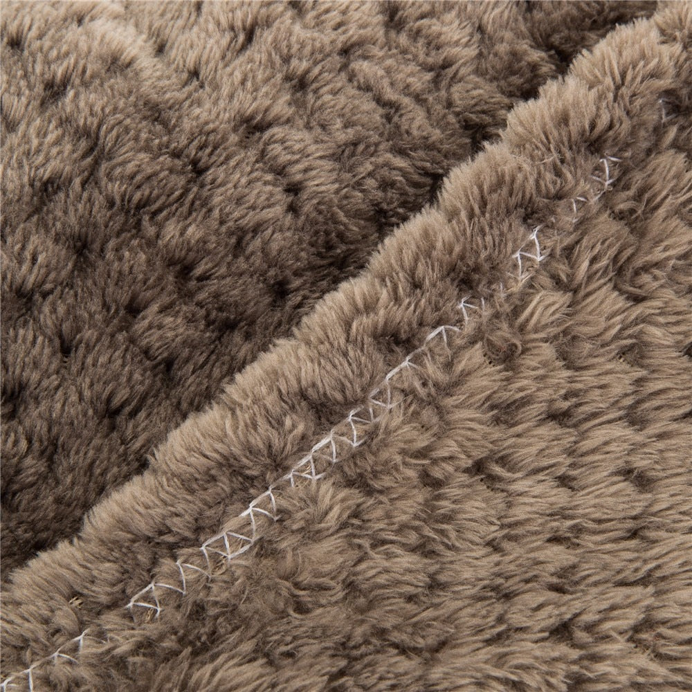 Cozy Coral Fleece Pet Blanket
