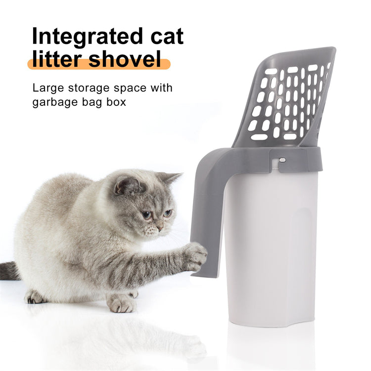 Cat Litter Scoop with Built-In Stand
