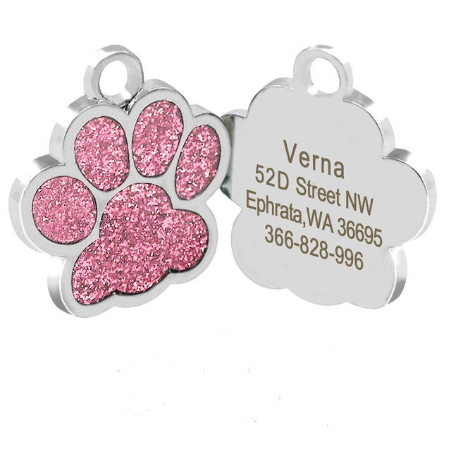 Personalized Engraved Pet ID Tag