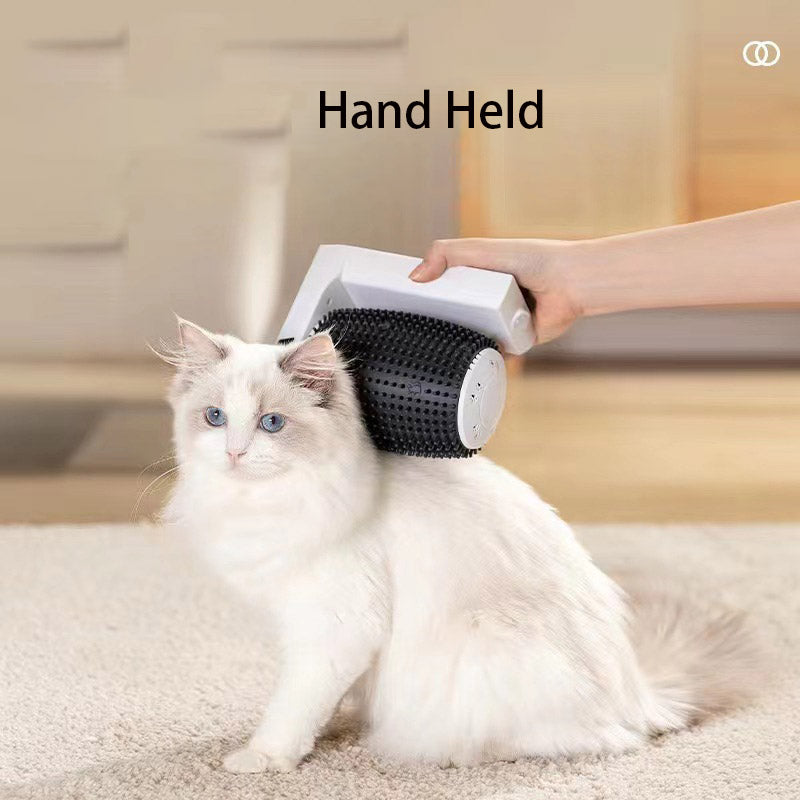 Automatic Corner Cat Massage Brush with Catnip