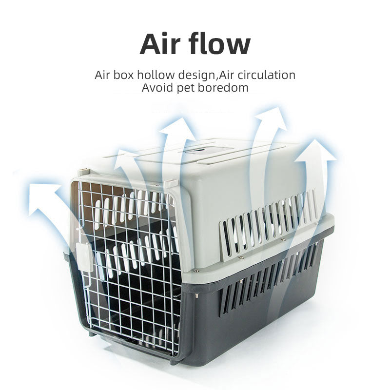 Hard-Shell Pet Travel Carrier - Airline Style Crate