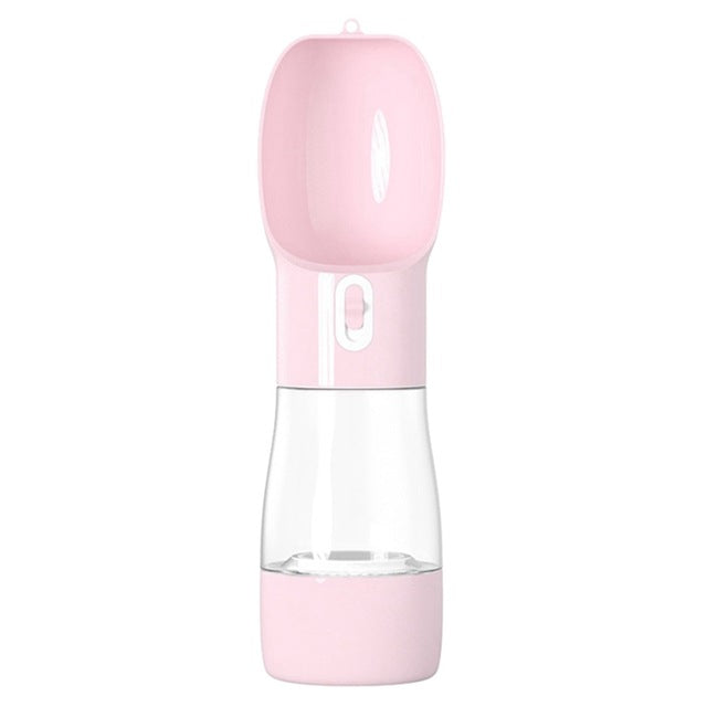 Portable Pet Water Bottle with Bowl - Travel Feeder