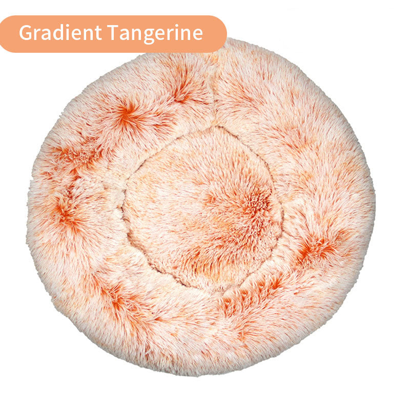 Plush Round Pet Bed