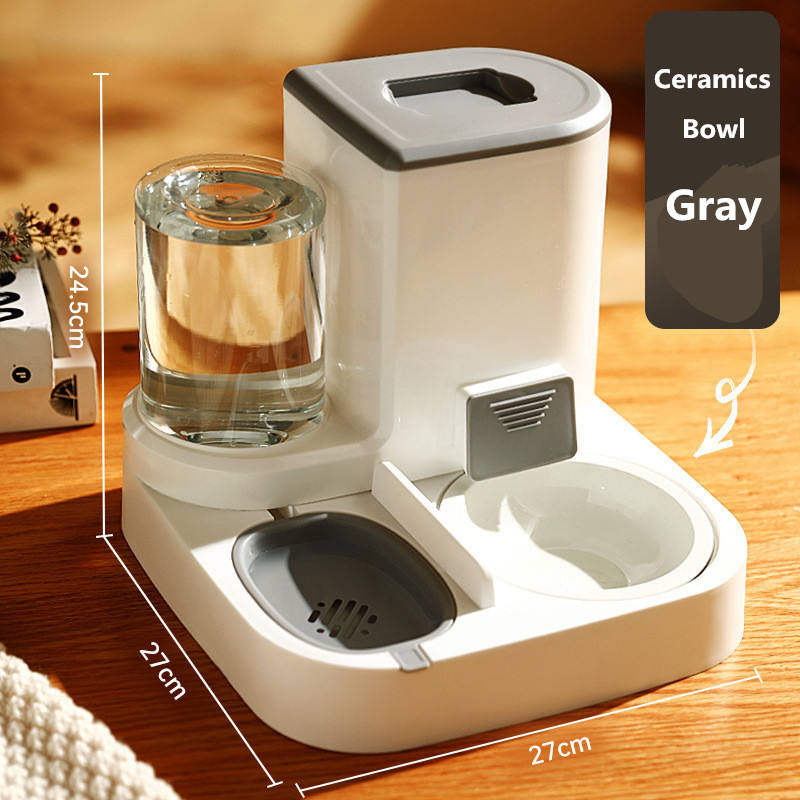 Stainless Steel Automatic Pet Feeder Bowl
