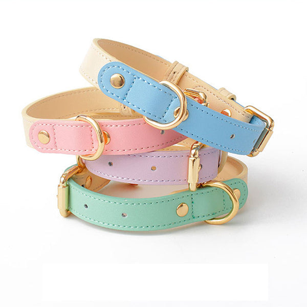 Genuine Leather Collar for Dogs & Cats