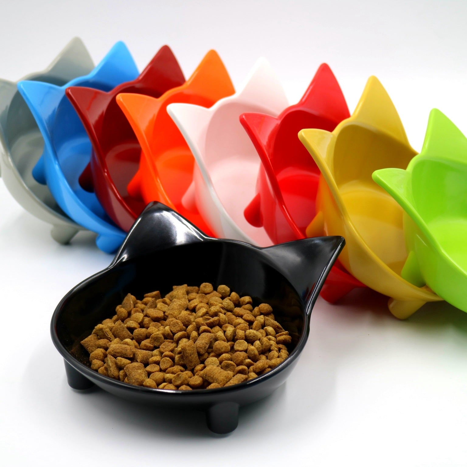 Melamine Cat Bowl - Non-Slip, Multiple Colors