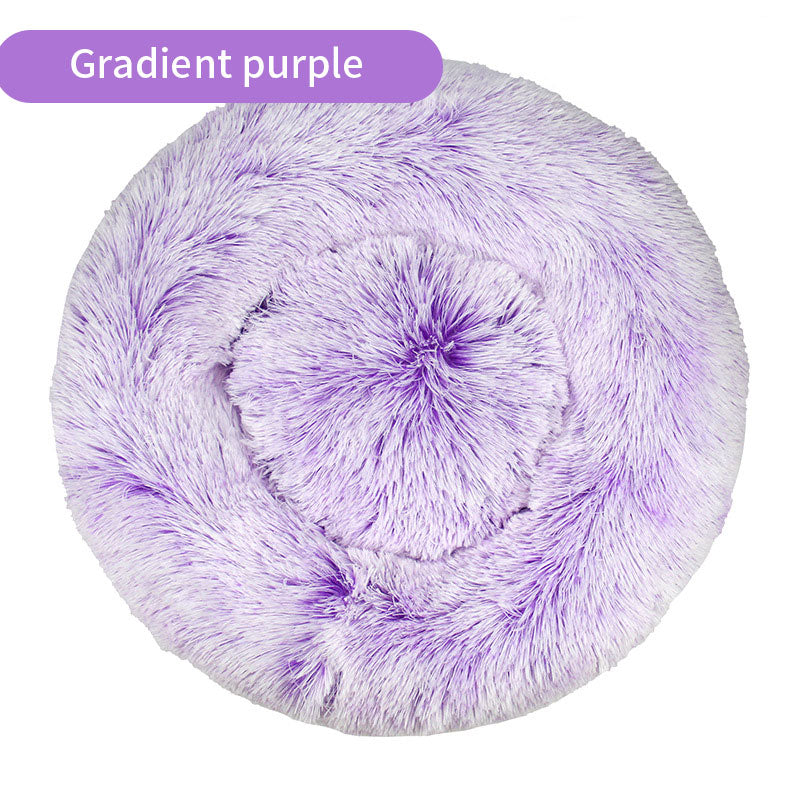 Plush Round Pet Bed
