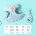 Flower Harness & Leash Set for Small Dog Breeds