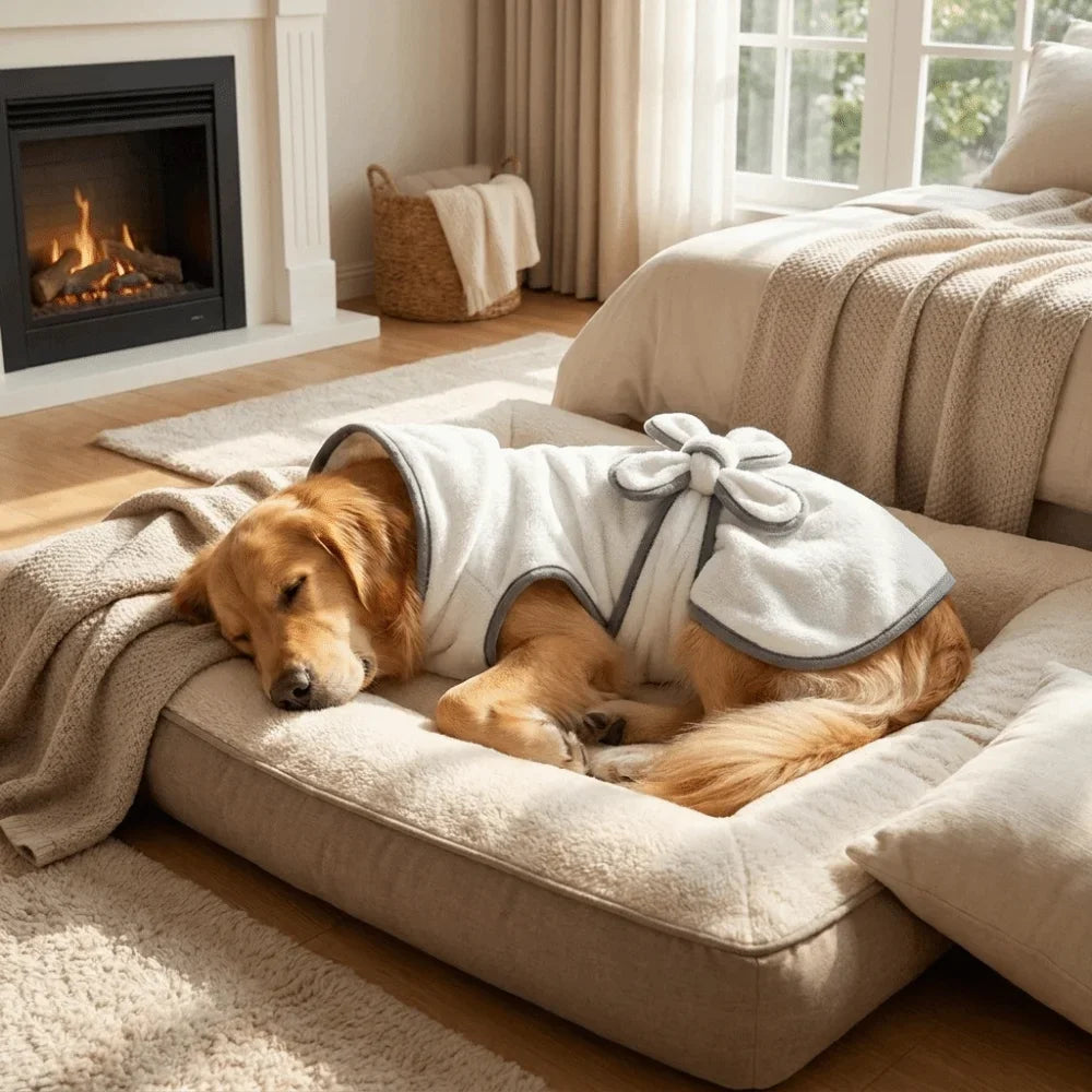 Petbabe Fleece Pet Robe