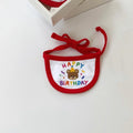 100% Cotton Lace-Edge Bear Print Dog Bib